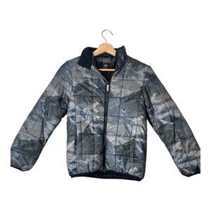 Gerry Boys Puffer Jacket Size M 10-12 Blue Gray